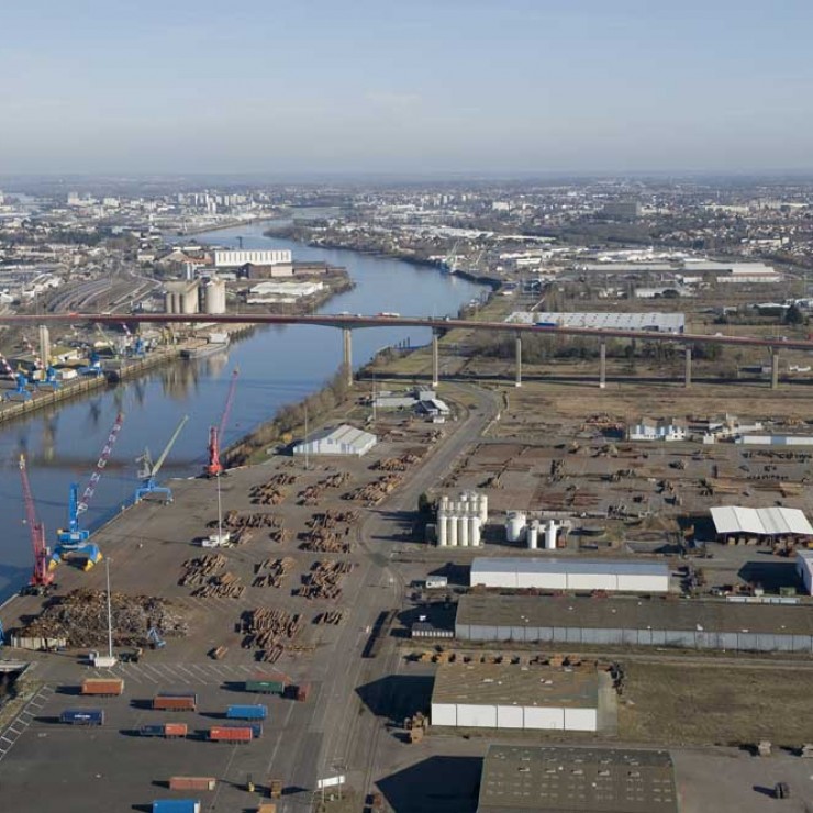 The Cheviré port installations in 2008. Credit: A. Bocquel.