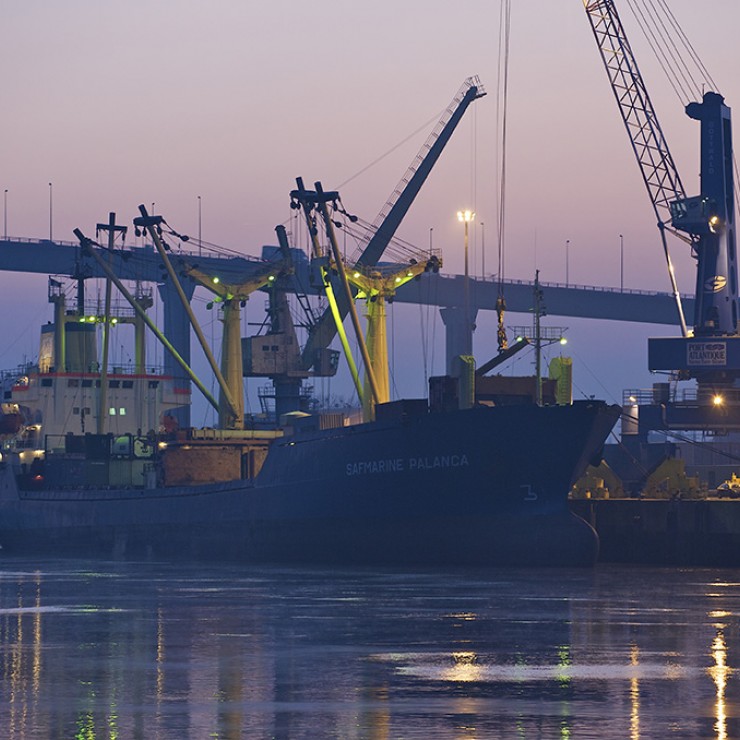 El puerto de Nantes en 2009, A. Bocquel