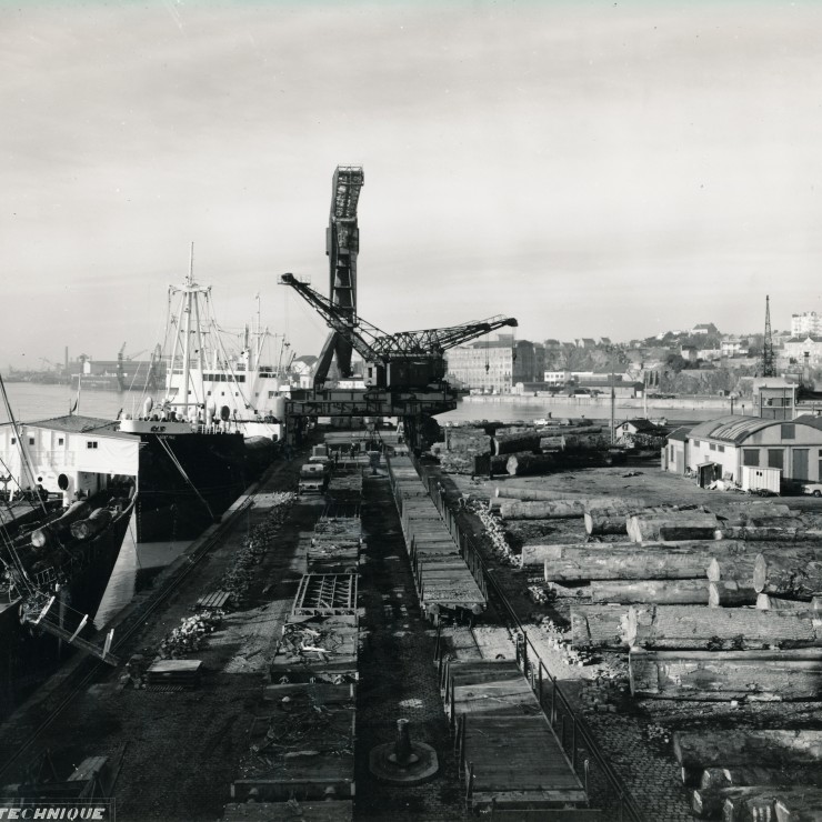 Nantes, muelle Wilson _Créditos La Photo Technique_1966