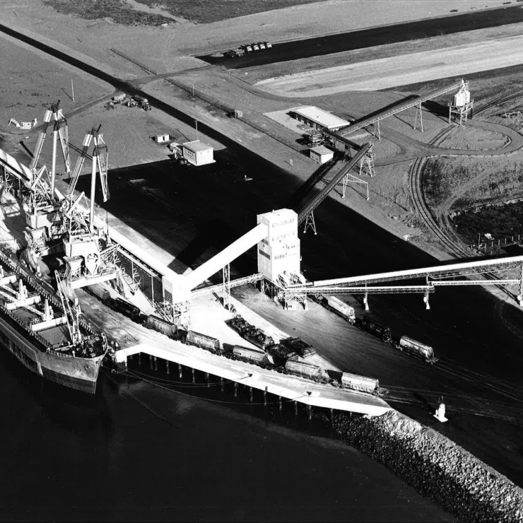 The Montoir de Bretagne multi-bulk terminal in the 1970s. Credit: NSNP.