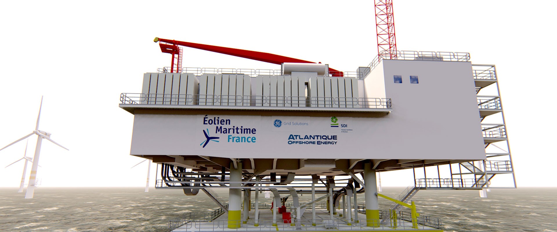 Lancement de la construction de la sous-station électrique du futur parc éolien en mer de Saint-Nazaire