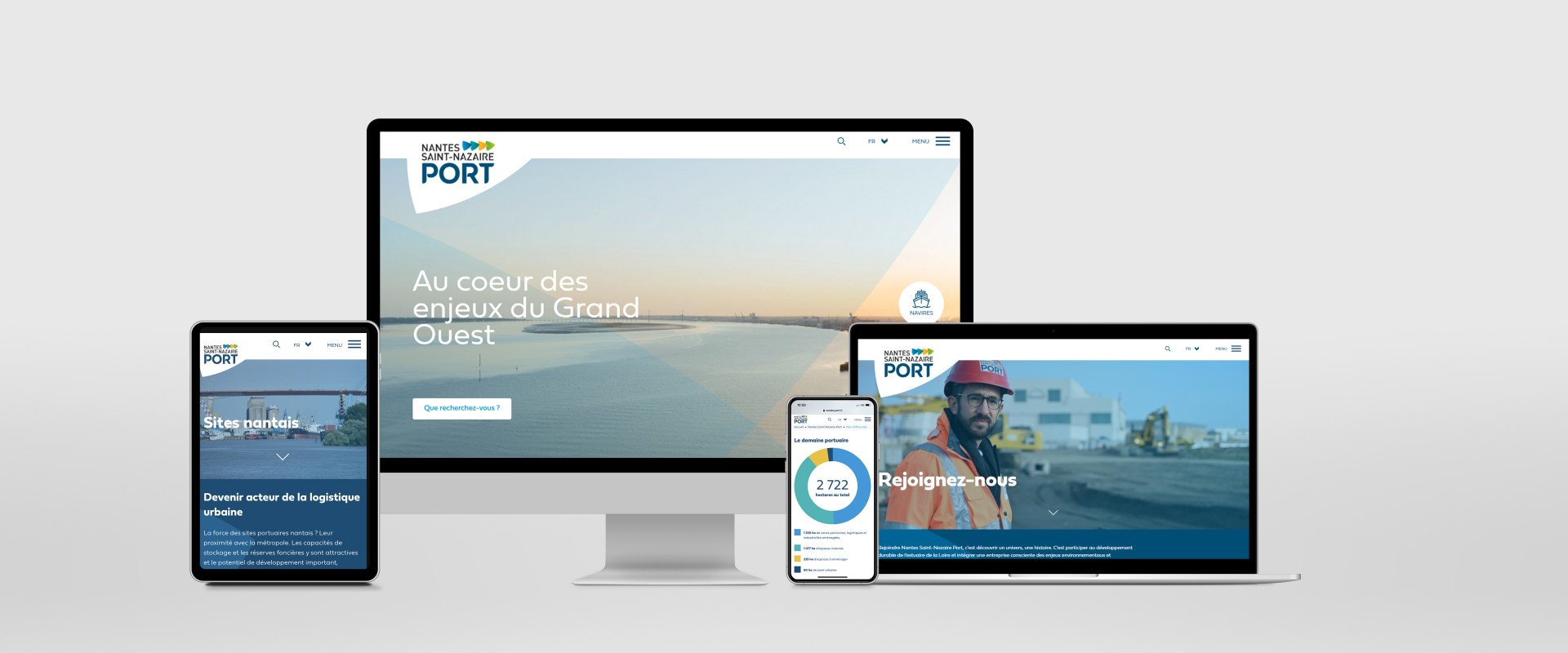 Nouveau design pour le site web de Nantes Saint-Nazaire Port