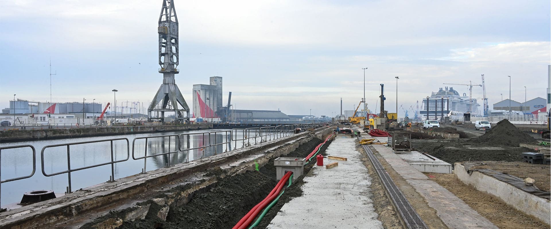 A Look at the Work at the Joubert Sluice Dock