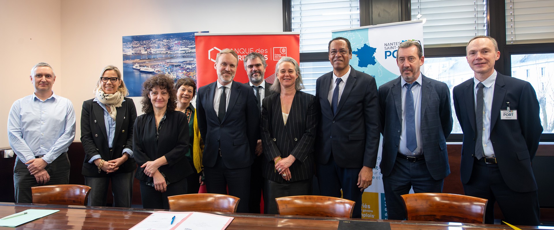 Signature d'un accord stratégique entre Nantes Saint-Nazaire Port et la Banque des Territoires