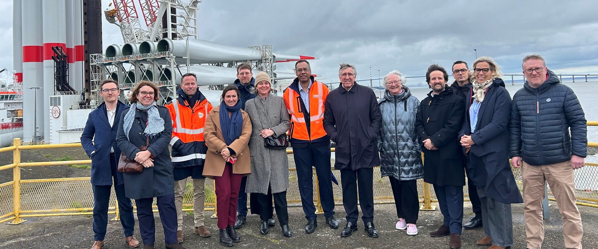 Une délégation de la Commission européenne en visite au port de Nantes Saint-Nazaire