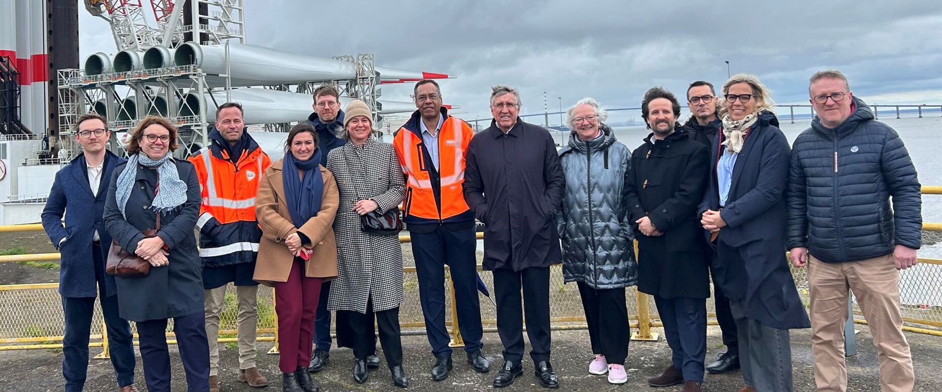 Une délégation de la Commission européenne en visite au port de Nantes Saint-Nazaire