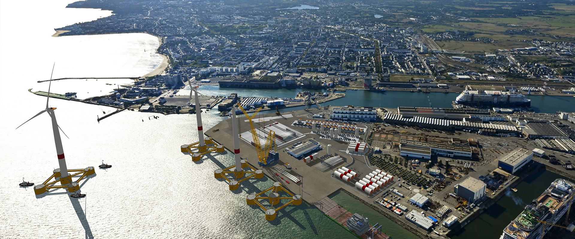 Éolien flottant : la nécessaire complémentarité inter-portuaire eolien flottant